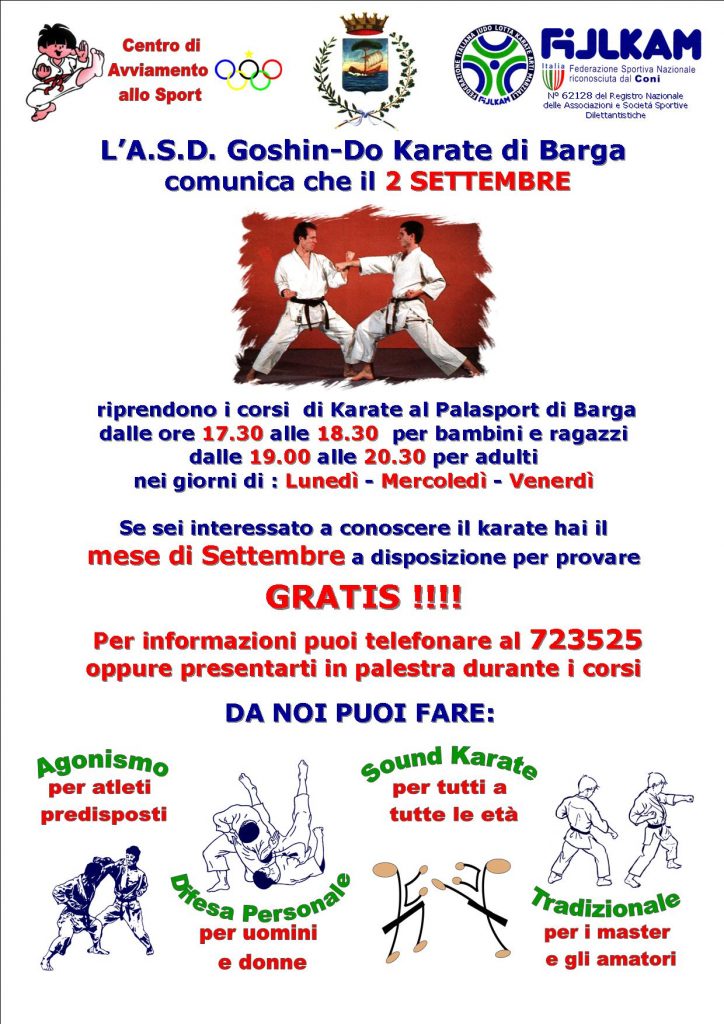 reclame di ripresa dei corsi
