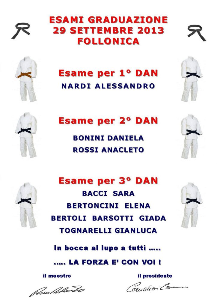 esami passaggio dan 2013